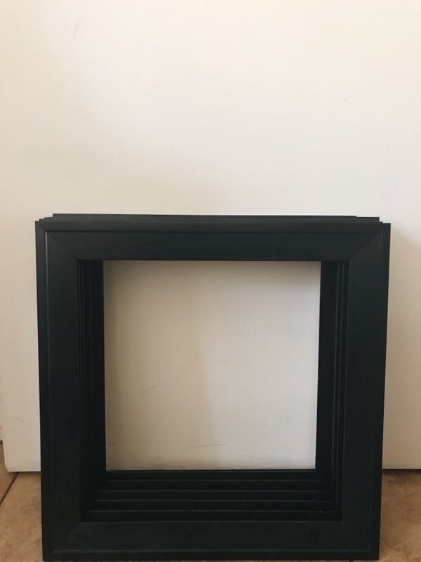 6 Black wood frames