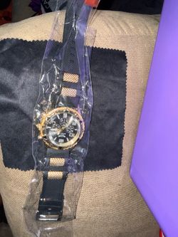 Men sport luxury watch gold plated