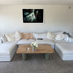 Four Hands custom coffee table - refinished real wood