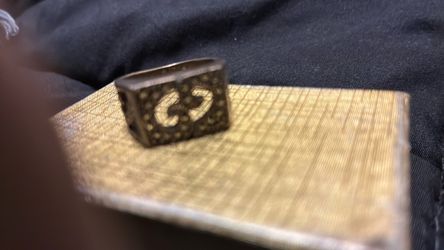 Gold-Tone Square Statement Ring