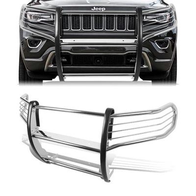 LA Zona Auto Parts 2011 to 2016 Jeep Grand Cherokee Chrome Grille Guard Tumba Burro Cromados Para Chokes