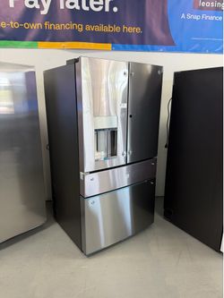 GE 27.9 Cubic Feet 4 Door French Door Refrigerator Brand New 1 Year Manufacturers Warranty PVD28BYNFS