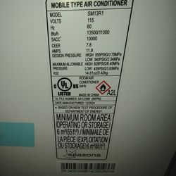Seasons AC, Portable AC Unit