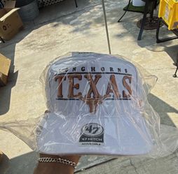 ’47 Brand Texas Longhorns Hitch Adjustable Cap Hat - White & Orange