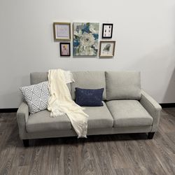 Compact 74” Sofa with Hidden Storage – Perfect for Apartments or Small Spaces