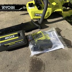 40V HP Brushless 14 in. Battery Chainsaw with 4.0 Ah Battery and Charger