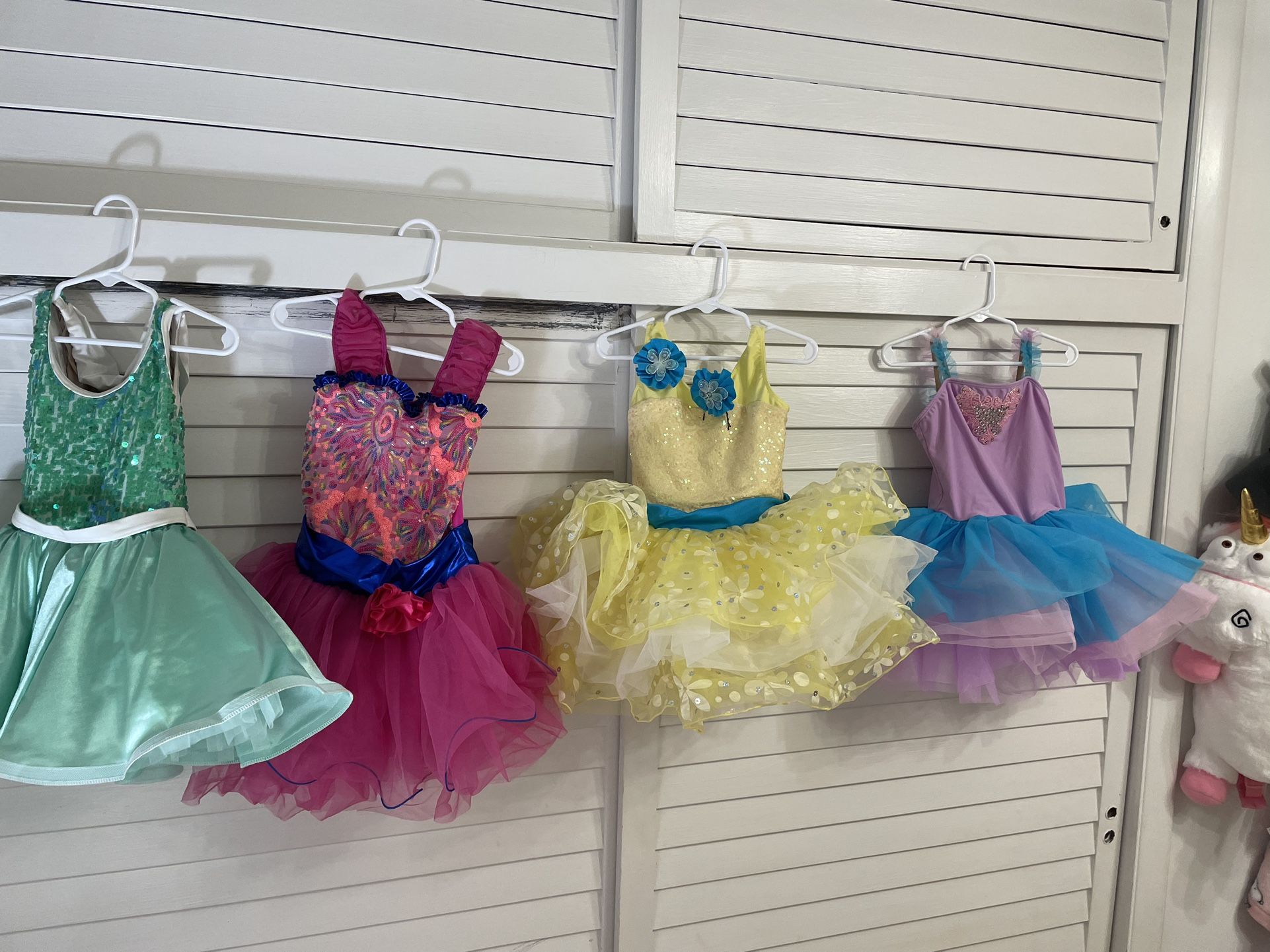 Girls Recital Dance Ballet Tulle Dresses Size SC And MC