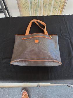 Bally B Logo Black L/XL Vintage Tote