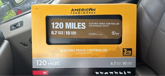 120 miles 6.7 Jules electric fence unit