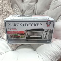Black+Decker Stainless Steel 4-Slice Toaster Oven