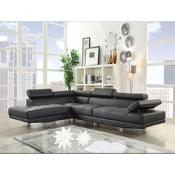 Brand New Black Adjustable Sectional