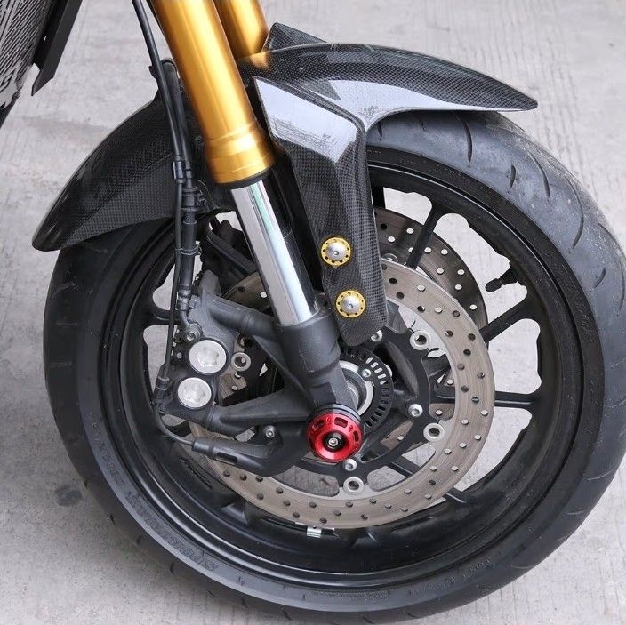 Motorcycle ABS Carbon Fiber look, Front Fender, Mud Guard Flaps Sand Splash Dust Cover Fairing Cover for Yamaha
