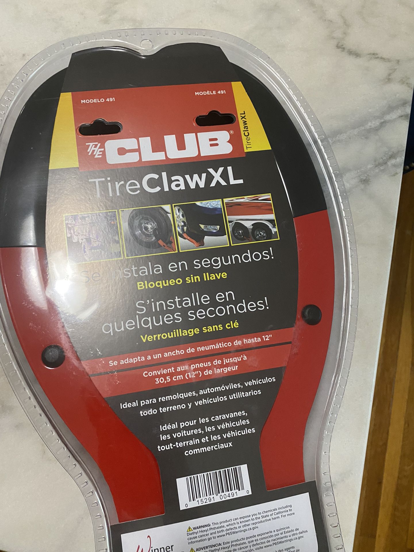 The Club Tire Claw XL 