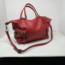 Red Satchel Handbag