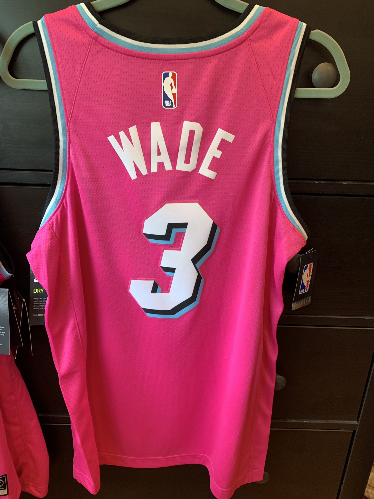 Dwyane Wade Miami Heat Nike Sunset Vice Pink Earned Edition Jersey for Sale  in Cooper City, FL - OfferUp