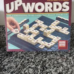 Vintage 1997 Upwords Family Board Game Milton Bradley Excellent Condition