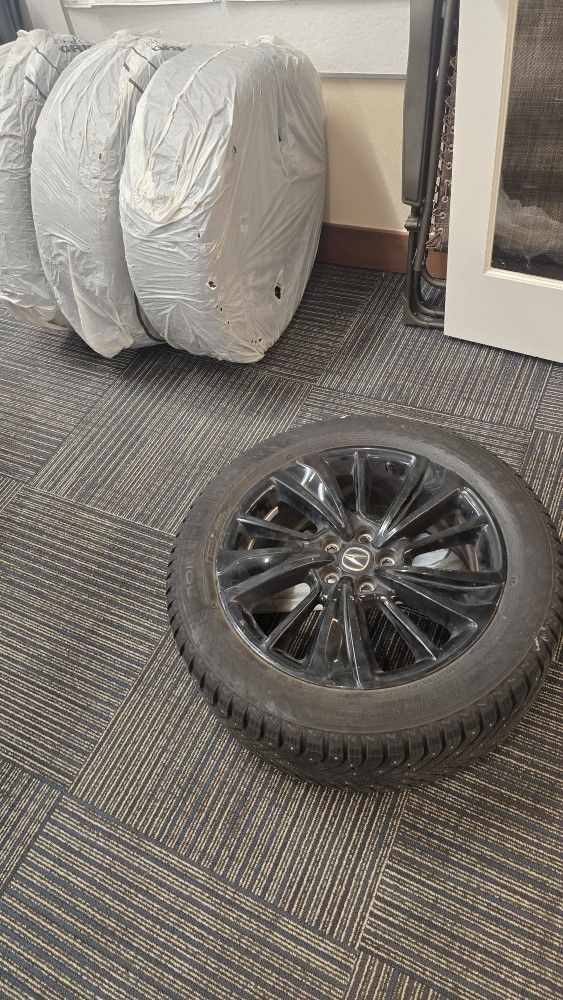 Acura 20" Rims + Nokian Hakkapeliitta 10 SUV Studden Winter Tires 255/50R20