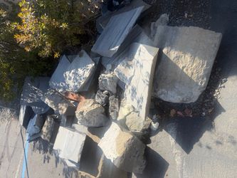 Free decorative stones from water fall