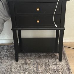 2 Black End Tables