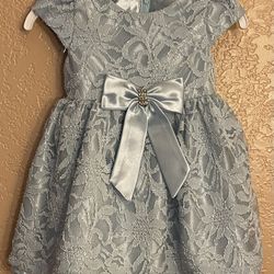 American Princess Light Blue 18 Month Dress