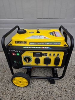 Champion 5300 watt dual fuel generator.