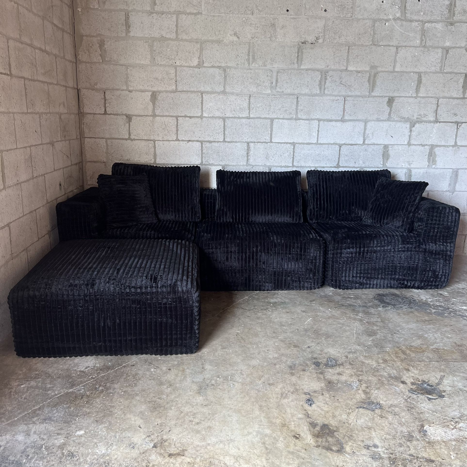 Black Modular Cloud Sectional Couch π SAME DAY DELIVERY!π¦ cc