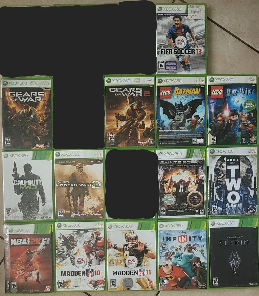 XBOX 360 VIDEO GAMES
