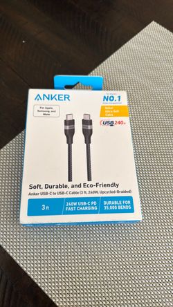 Anker USB-C to USB-C Cable 3ft 240W