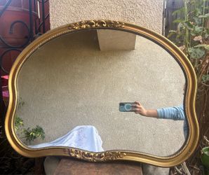 Large Gold Ornate Wall Mirror 30 x 24