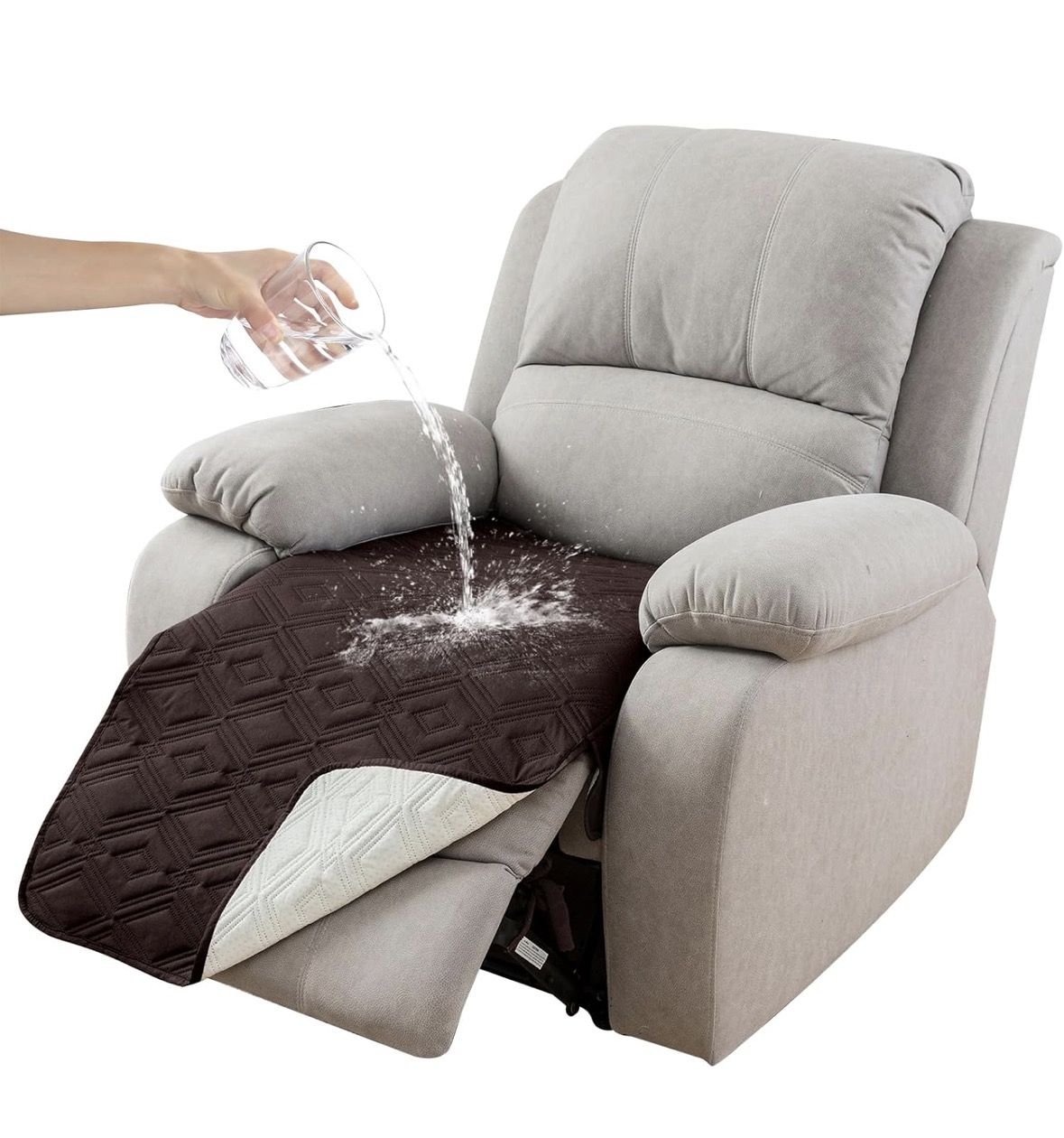 Genina 100% Waterproof Recliner Chair Covers, Anti-Slip Recliner Cover Dog Couch