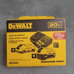 New Dewalt 20V Max Batteries and 12V 20V Charger Kit