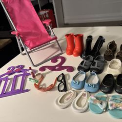 Doll Chair And Accessories 