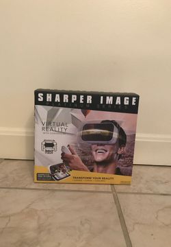 Sharper Image platinum series virtual reality with controllers.