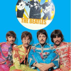 Vintage 1960s The Beatles Pinback Button, 1”