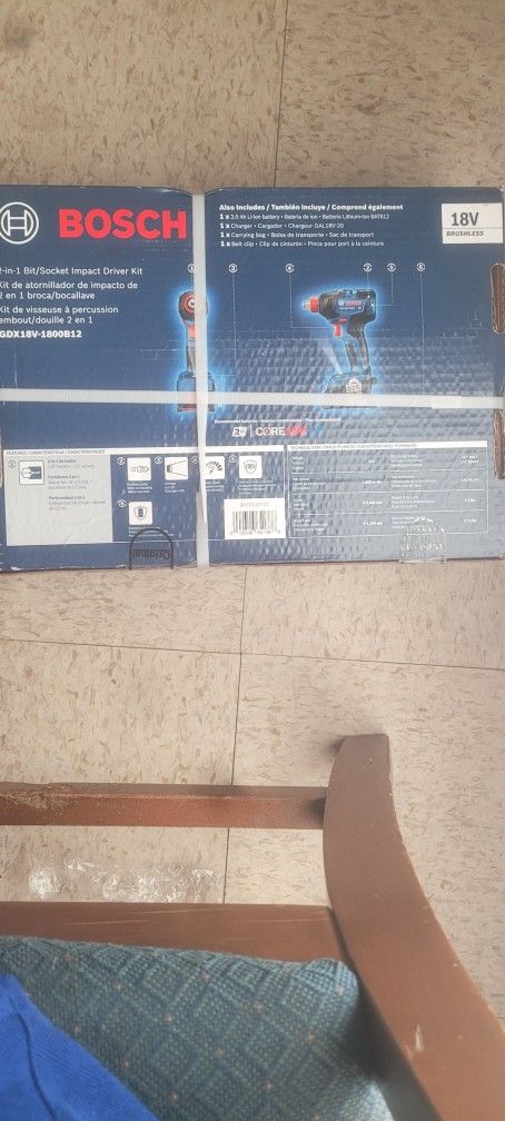 Bosch GDX18V-1800B12 18V 2-in-1 BIT SOCKET IMPACT DRIVER KIT