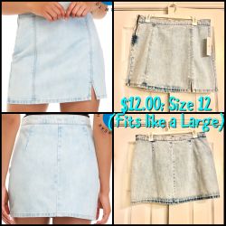Brand New Fashionable Denim Skirt; $12.00
