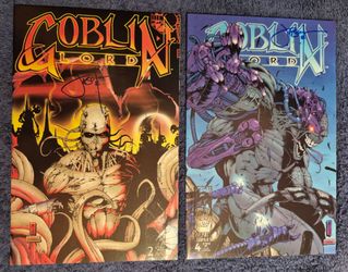GOBLIN LORD 2 & 4 SIGNED BY JASON RAINES 1996 NM GOBLIN STUDIOS SICK INDIE ART!