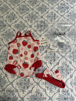(0-3month) Swimsuit W/headband 