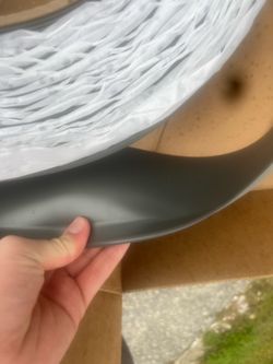 Large Dark Gray Vinyl Cove Base