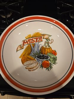 Italian ceramic pasta bowl - 12 inches