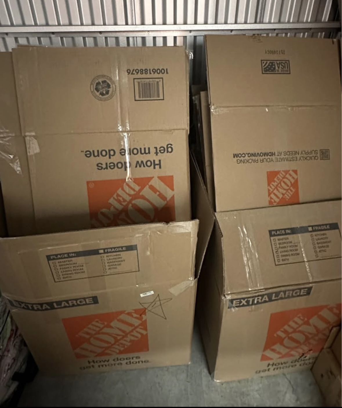 Home depot extra large boxes