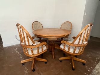 Oak dining room set