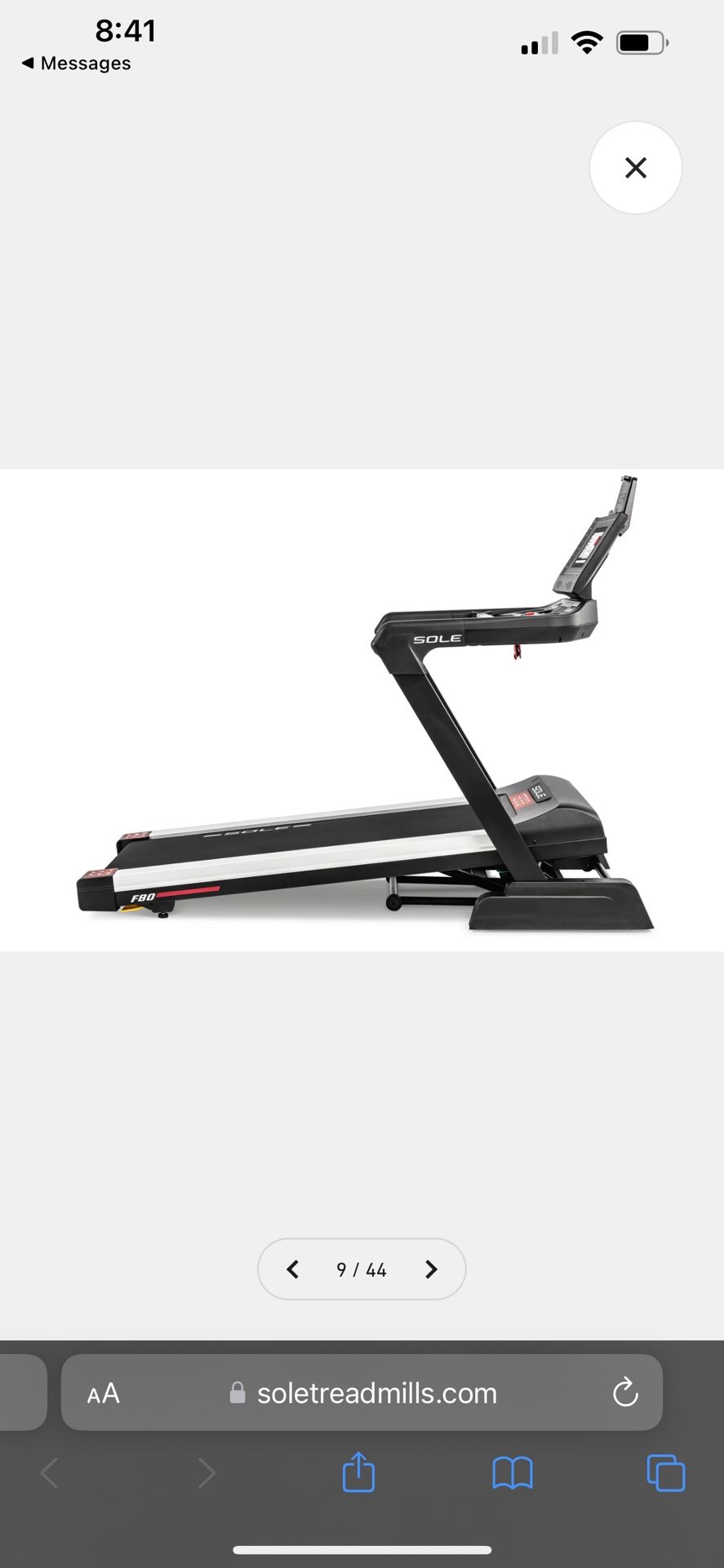 Sole F80 Treadmill