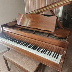 Chickering Piano Baby Grand With Matching Bench