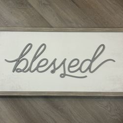 “Blessed” Framed Wall Art