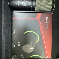 Focusrite Scarlett Solo 4th Gen N AKG P220 Studio Microphone 