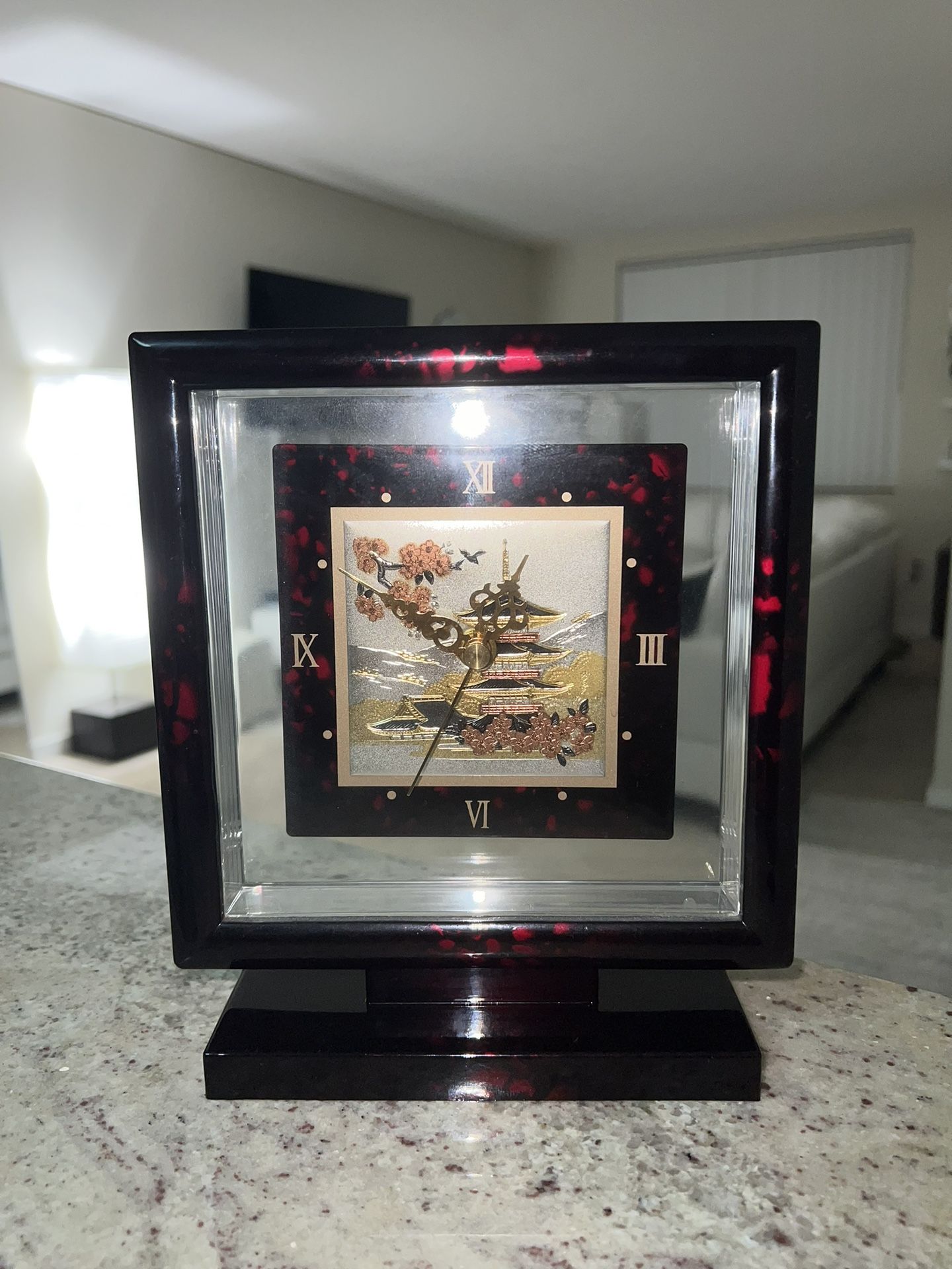 Japanese Ornate Desk Clock