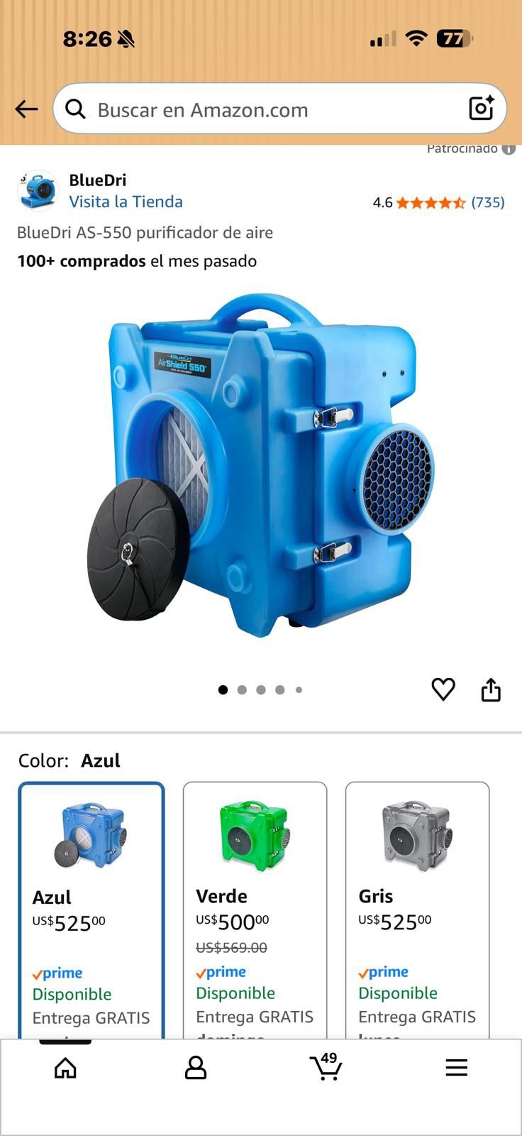 Air Purifier/ Purificador De Aire