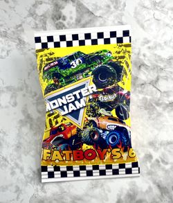 Monster Truck Jam Birthday Theme Party Labels Stickers Caprisun Water Chip Bags Centerpieces Cutouts