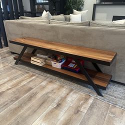 Wood Console TV Table - Crate and Barrel